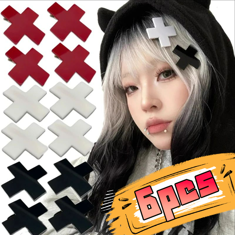 Bobby Pin Bulk - Gothic Acrylic Cross Hairpins for Spicy