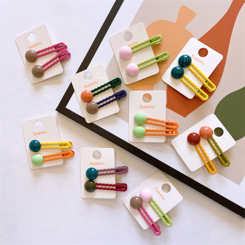 Bobby Pin Bulk - 2Pcs/Set Simple Hair Clips For Girls