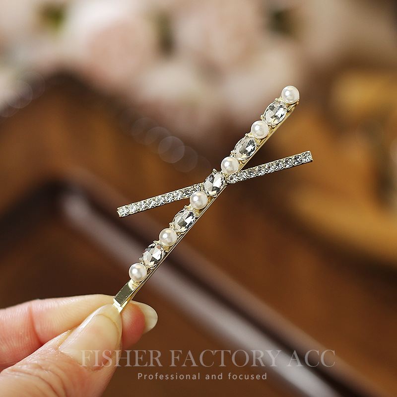 Bobby Pin Bulk - Pearl Metal Hairclips Women Hair Clip