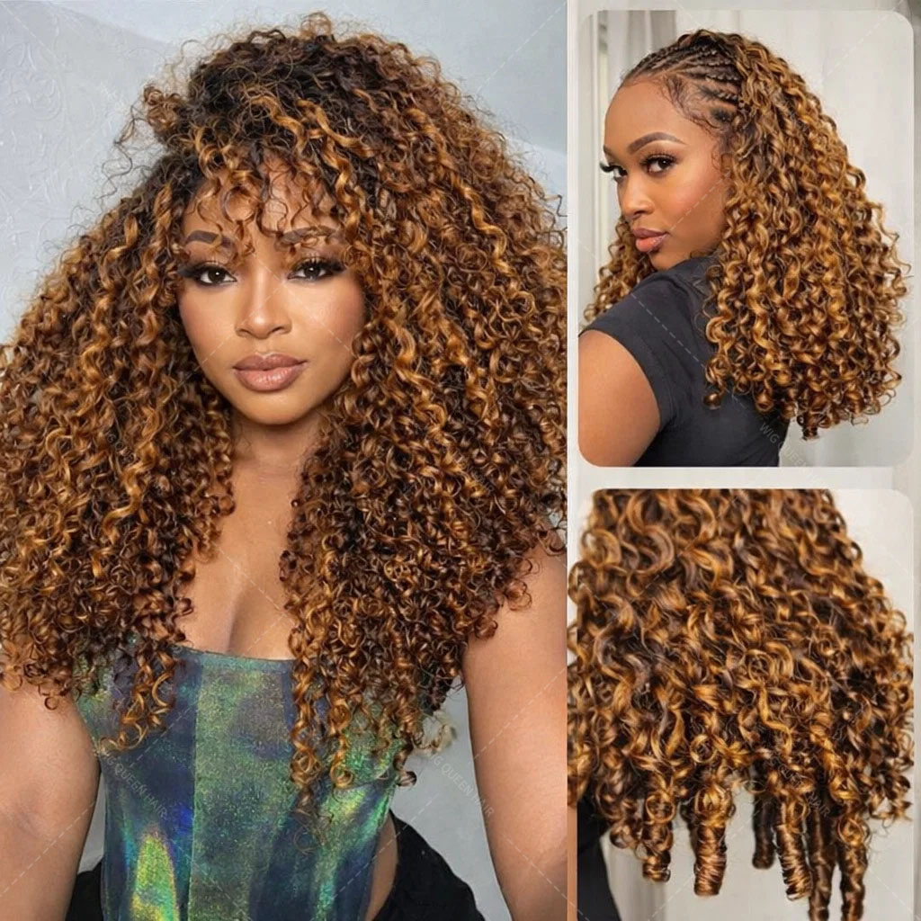 P427 Highlight Burmese Curly F - Feather Hair Extension recension och pris