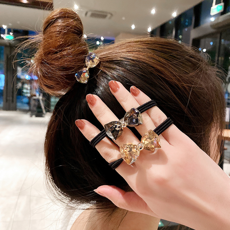 Rhinestone Bow Hair Ropes Set  - Hair Care Gift Set recension och pris
