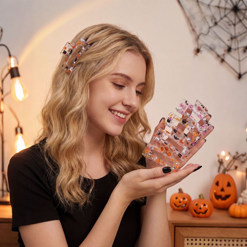4pcs/set Halloween Hair Claw C - Hair Care Gift Set recension och pris