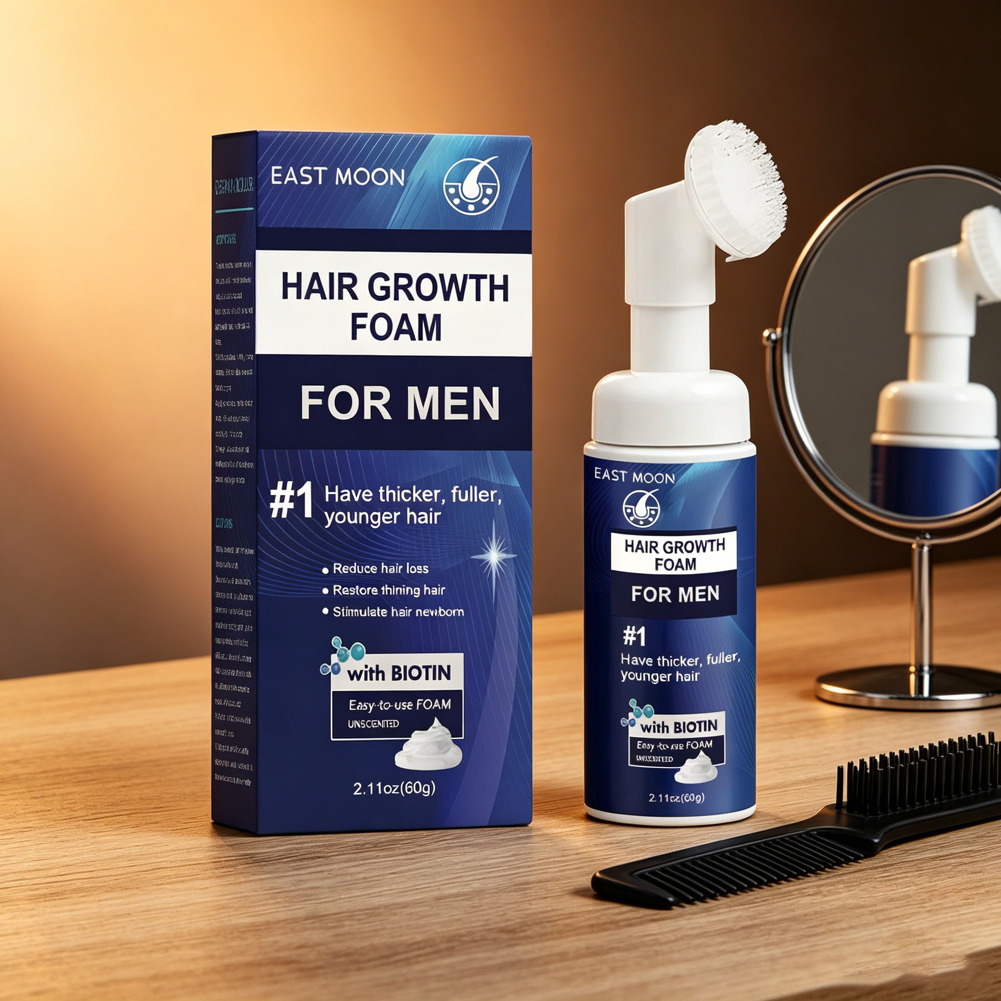 Hair Growth Foam Silicone Brus - Hair Care Growth recension och pris