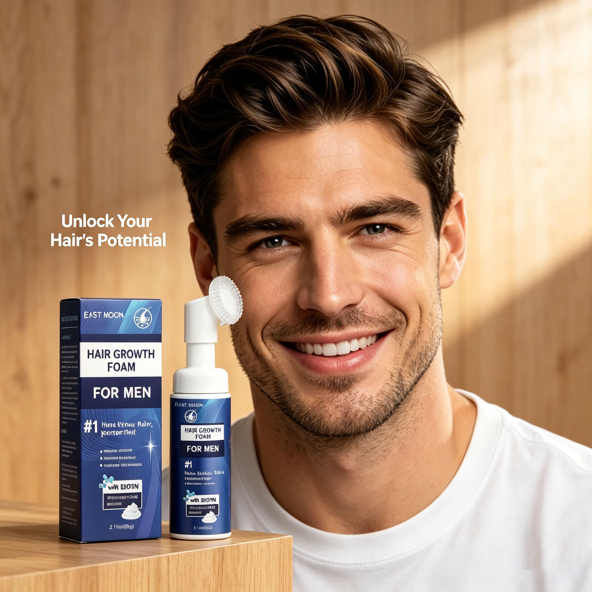 Hair Growth Foam Silicone Brus - Hair Care Growth recension och pris