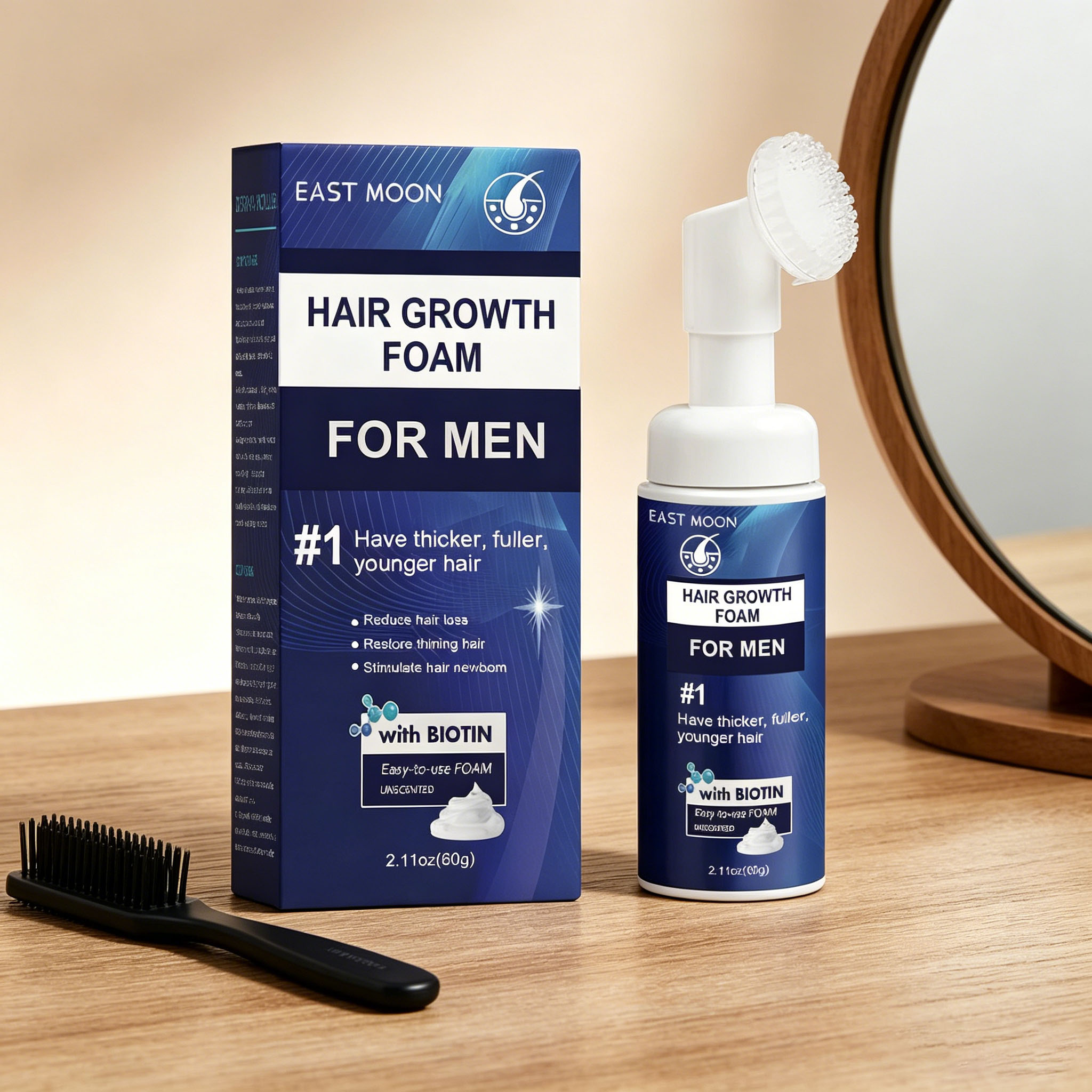 Hair Growth Foam Silicone Brus - Hair Care Growth recension och pris