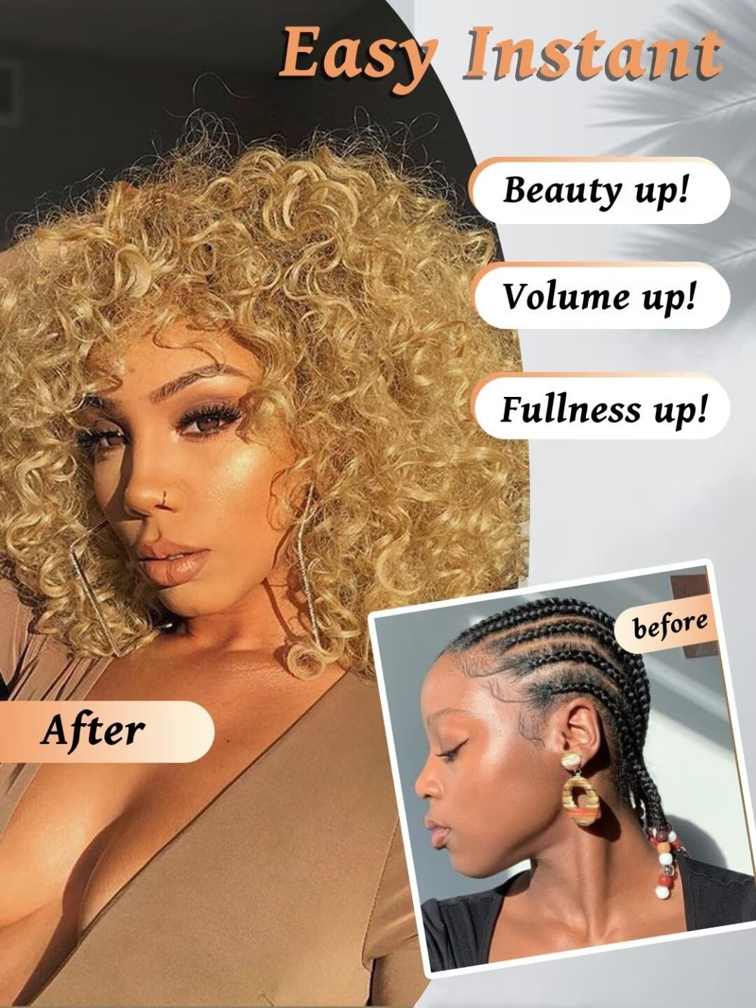 Honey Blonde Small Spirals Cur - Feather Hair Extension recension och pris