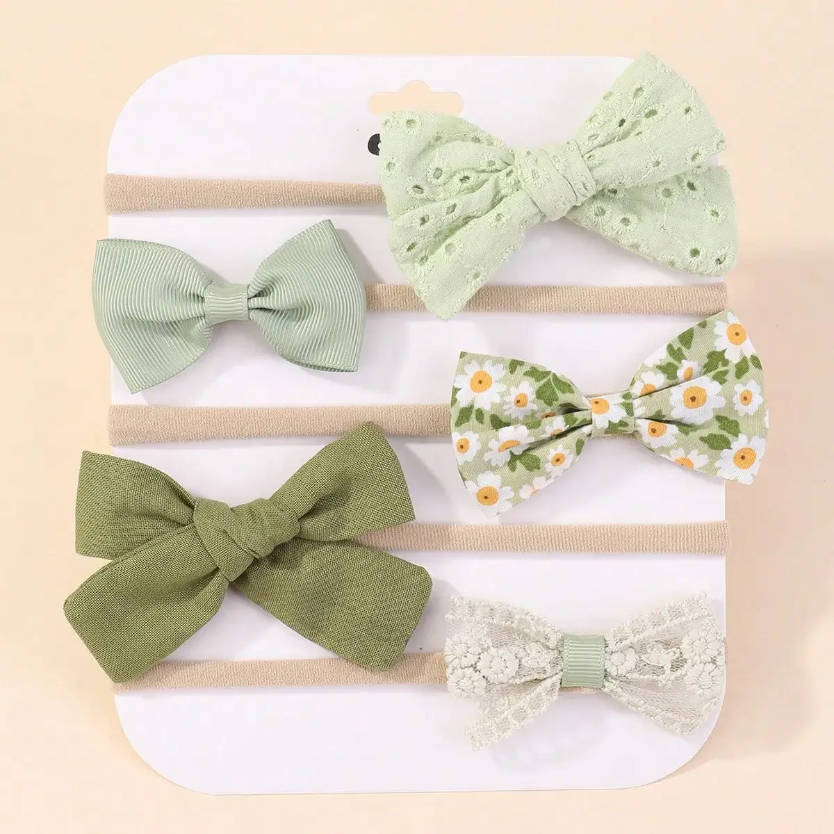 5Pcs/Set Baby Elastic Headband - Hair Care Gift Set recension och pris