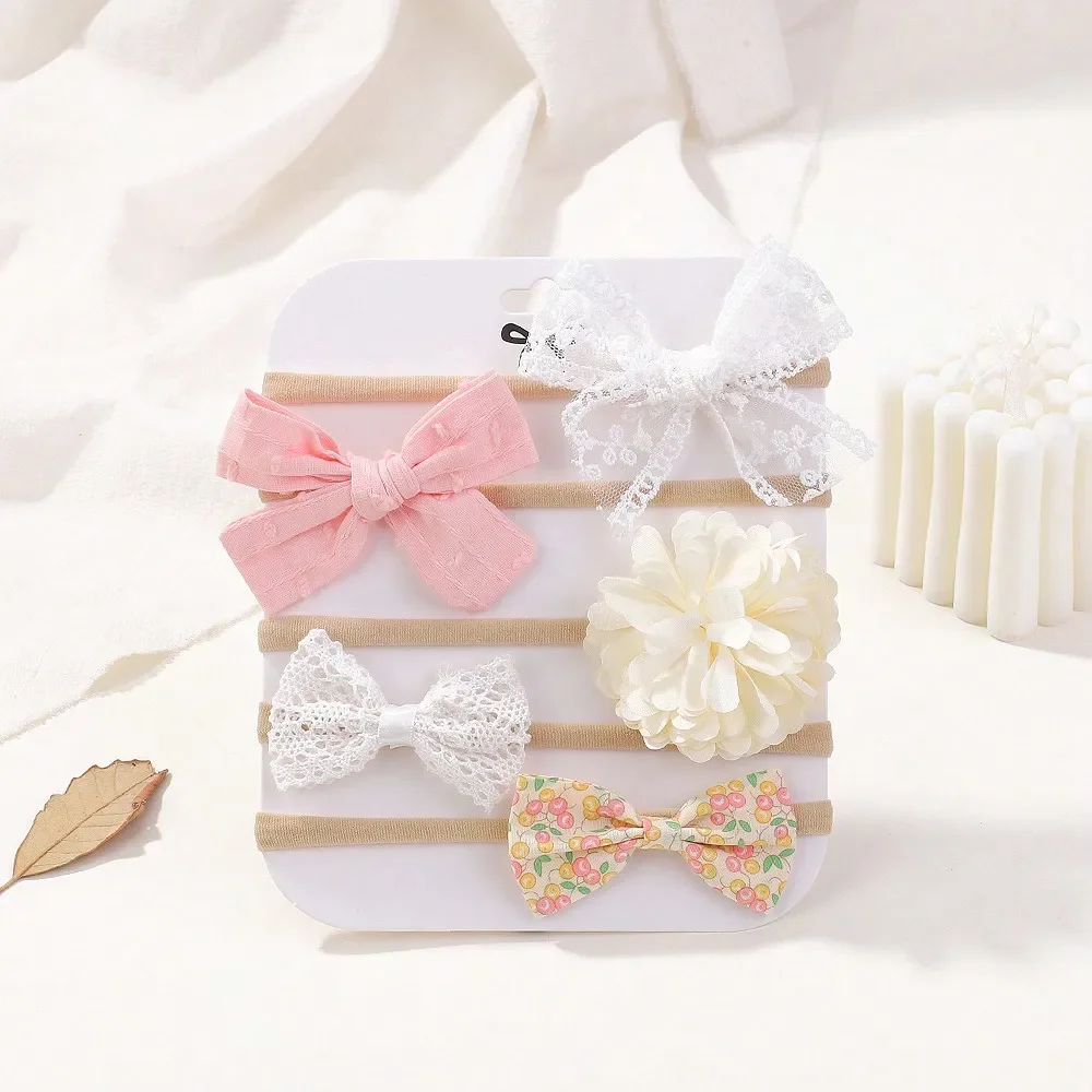 5Pcs/Set Baby Elastic Headband - Hair Care Gift Set recension och pris