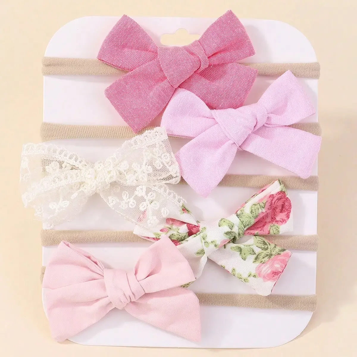 5Pcs/Set Baby Elastic Headband - Hair Care Gift Set recension och pris