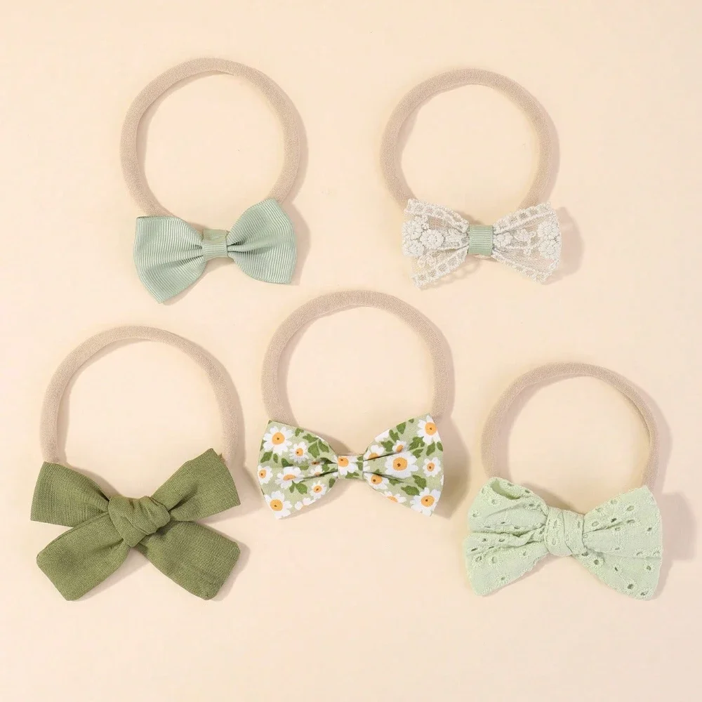 5Pcs/Set Baby Elastic Headband - Hair Care Gift Set recension och pris