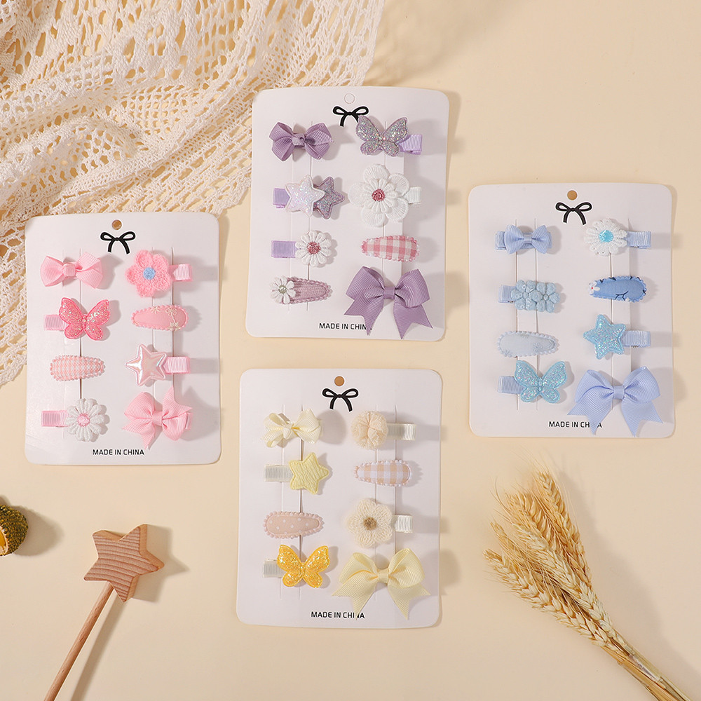 8Pcs/Set Girls Barrette Haircl - Hair Care Gift Set recension och pris