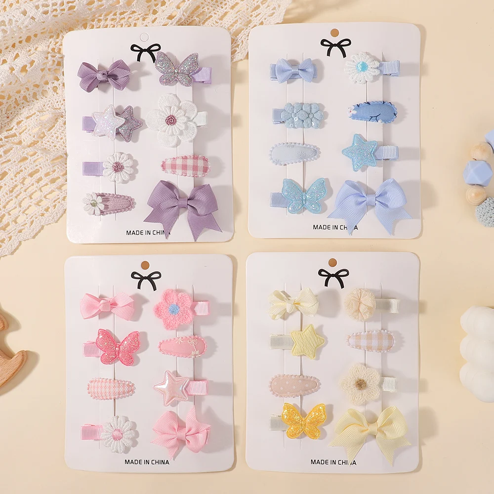 8Pcs/Set Girls Barrette Haircl - Hair Care Gift Set recension och pris