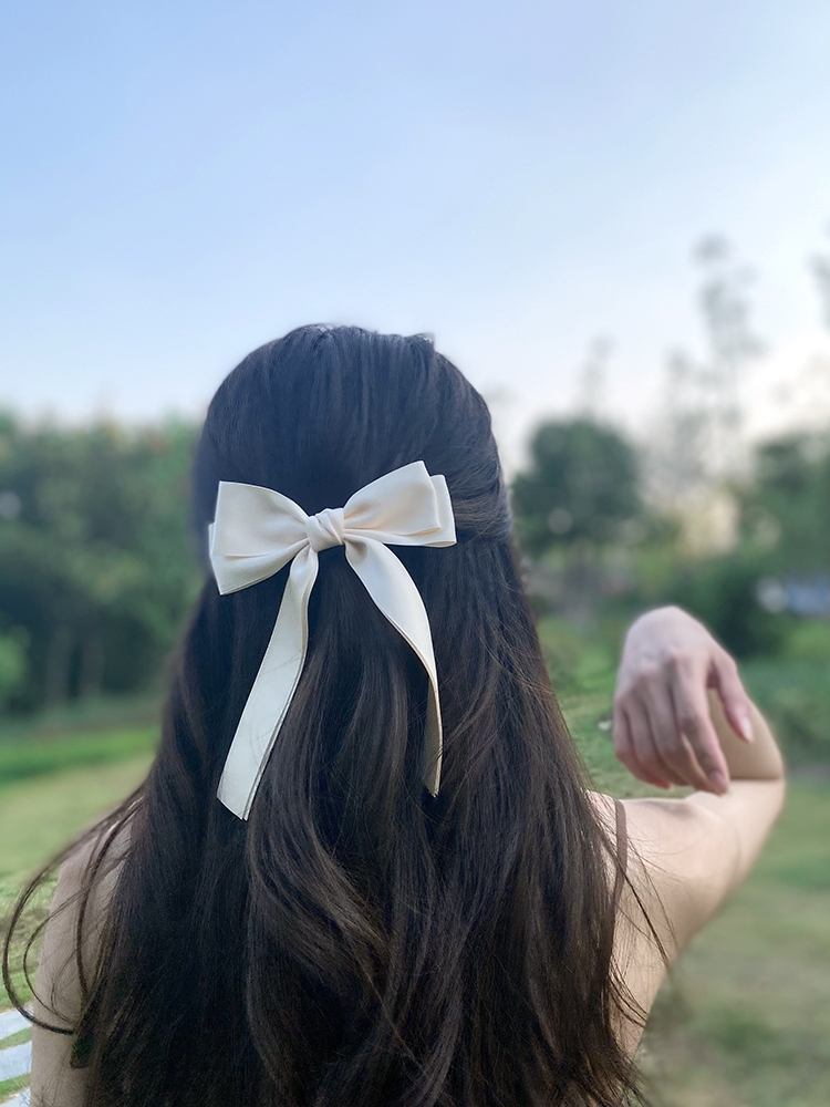 Korea Elegant Long Ribbon Bow  - Bobby Pin Bulk recension och pris