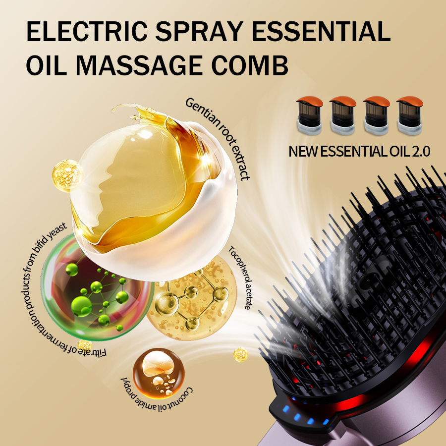 4-in-1 Massage Comb Essential  - Hair Care Essential Oil recension och pris