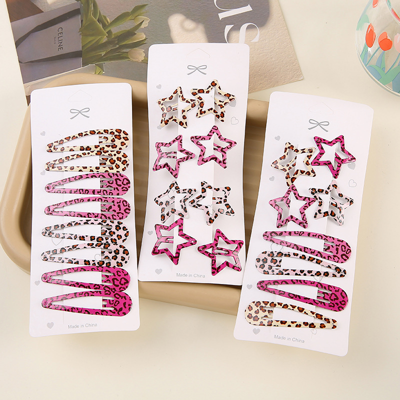 Simple Leopard Print Hairpins  - Hair Care Gift Set recension och pris