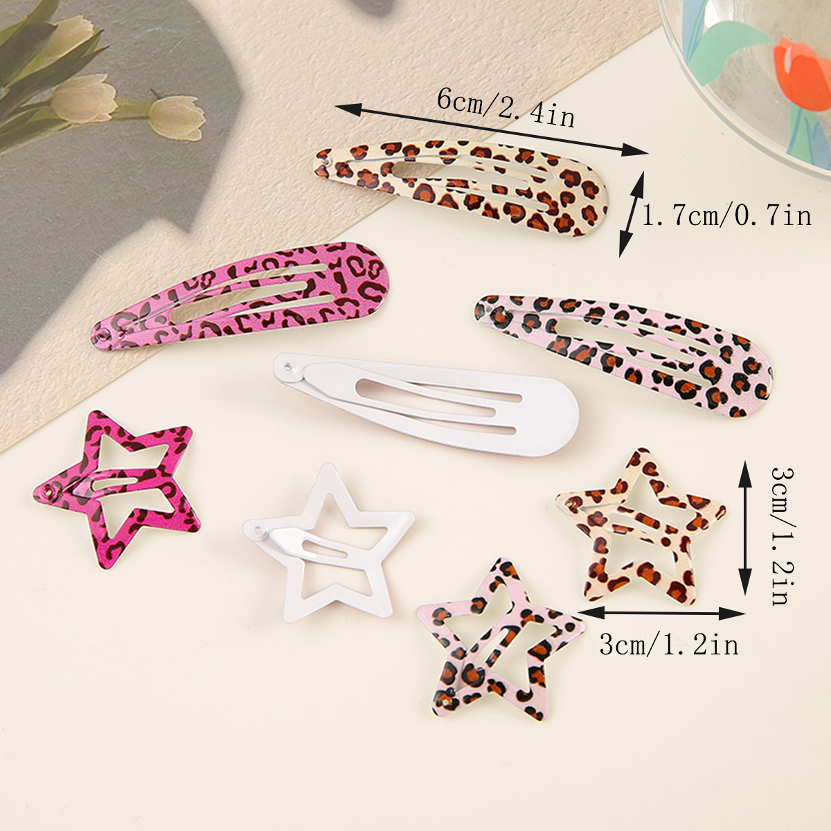 Simple Leopard Print Hairpins  - Hair Care Gift Set recension och pris