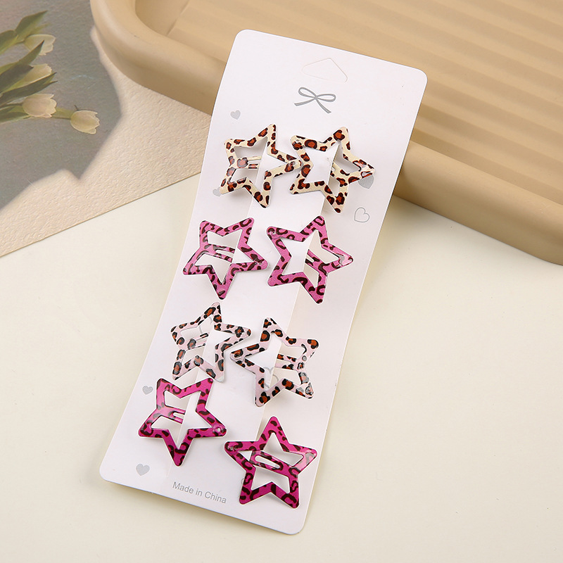 Simple Leopard Print Hairpins  - Hair Care Gift Set recension och pris