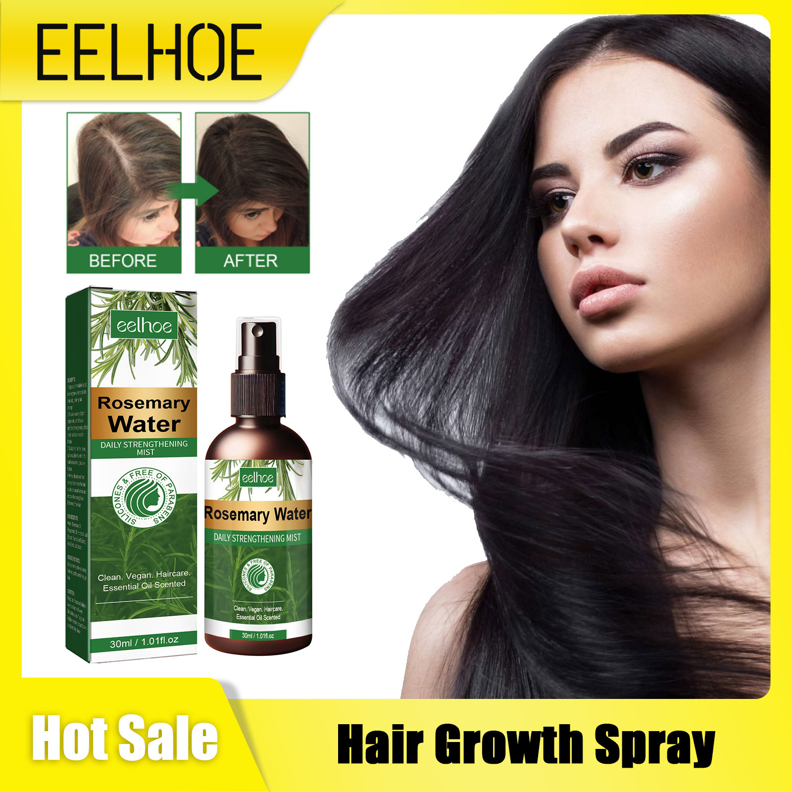 Rosemary Spray for Hair Nouris - Hair Care Growth recension och pris