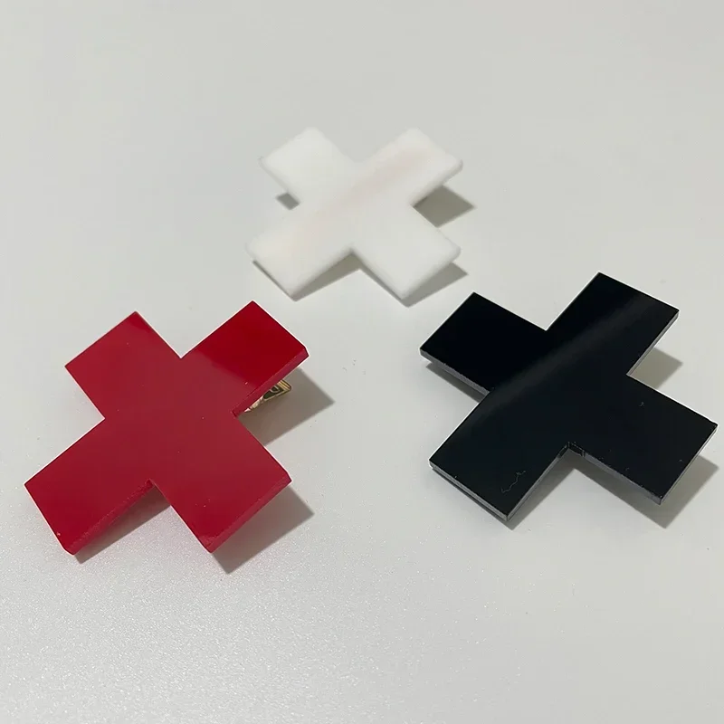 Y2K Red Cross Hair Clip Punk G - Bobby Pin Bulk recension och pris
